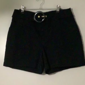 INC  Women Deep Black Shorts
